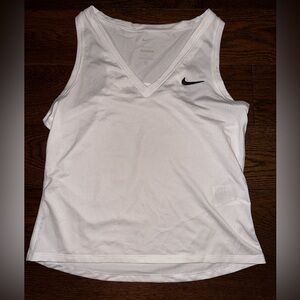 Nike White Athletic Tank Top